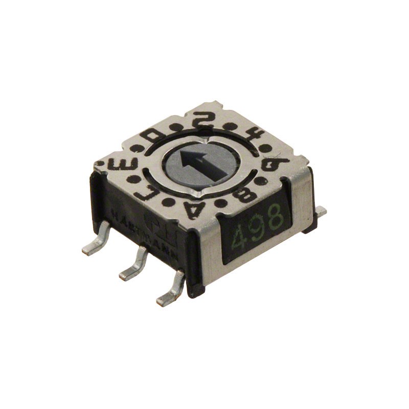 1 pcs : P36S103 - SWITCH ROTARY DIP HEX 0.1A 24V