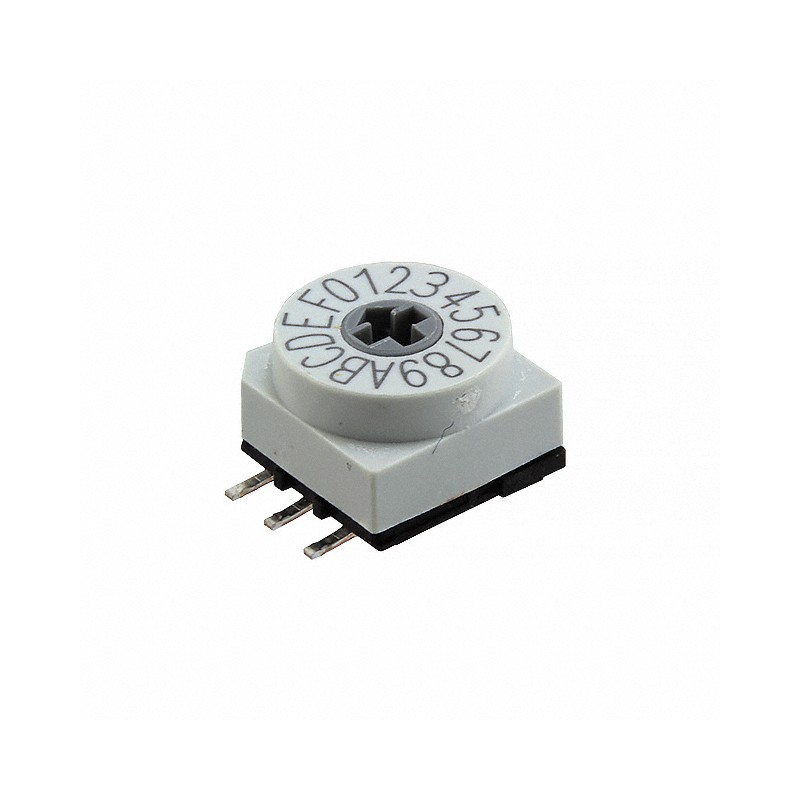 1 pcs : P65SMT703 - SWITCH ROTARY DIP HEX 0.2A 50V