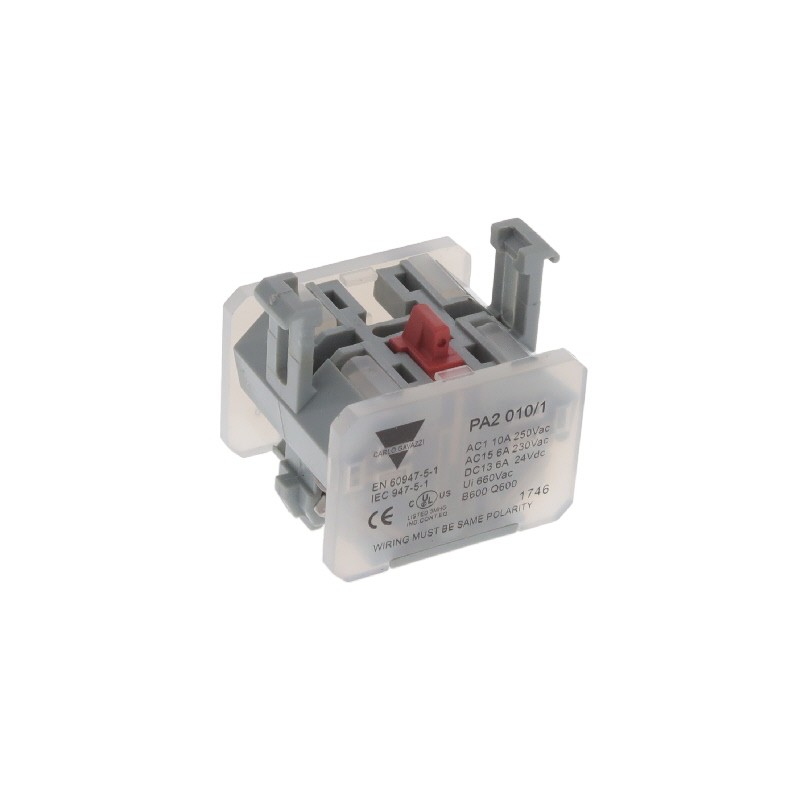 1 pcs : PA2010/1 - CONTACT BLOCK SPST-NC 10A 250V