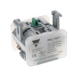 1 pcs : PA2100/1 - CONTACT BLOCK SPST-NO 10A 250V