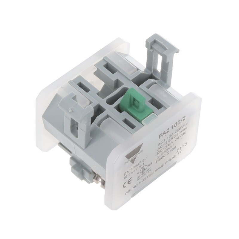 1 pcs : PA2100/2 - CONTACT BLOCK SPST-NO 10A 250V