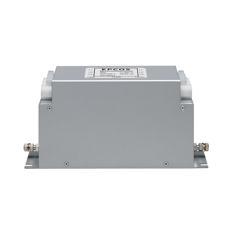 1 pcs - EPCOS, B84243A 17A 530 V ac 50Hz, Chassis Mount EMC Filter, Terminal Block 3 Phase