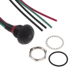 1 pcs : PB6B2FM2M1CAL05Y500 - SWITCH PUSH SPST-NO 125MA 125V