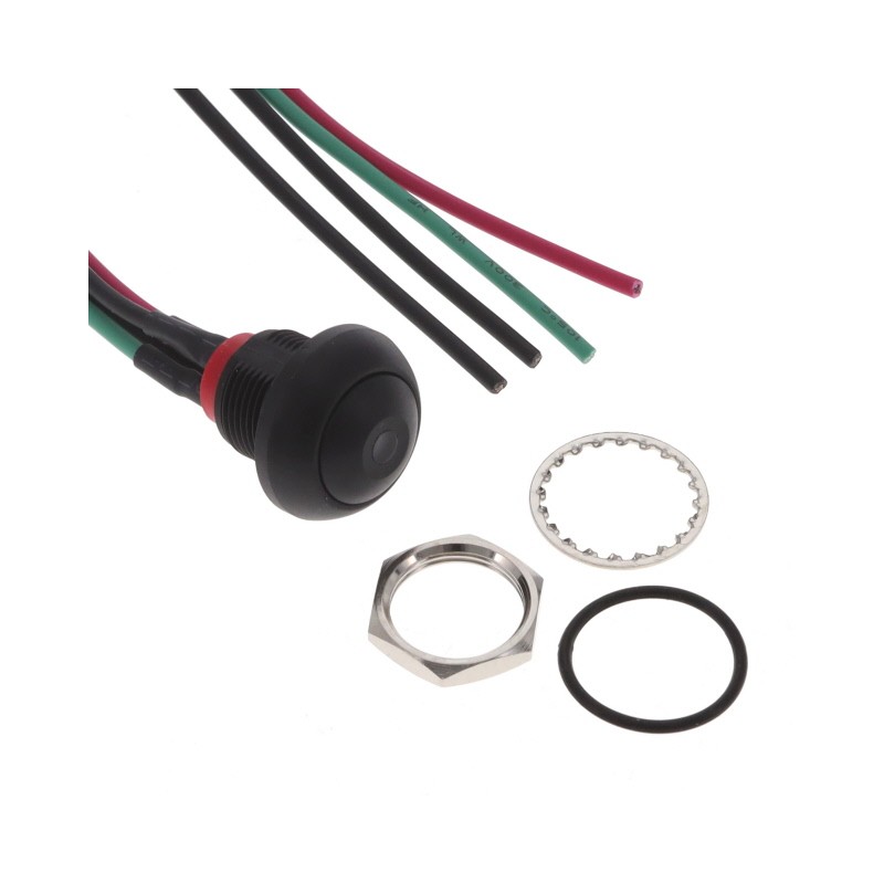 1 pcs : PB6B2FM2M1CAL05Y500 - SWITCH PUSH SPST-NO 125MA 125V