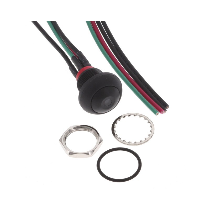 1 pcs : PB6B2FM2M1CAL06Y500 - SWITCH PUSH SPST-NO 125MA 125V