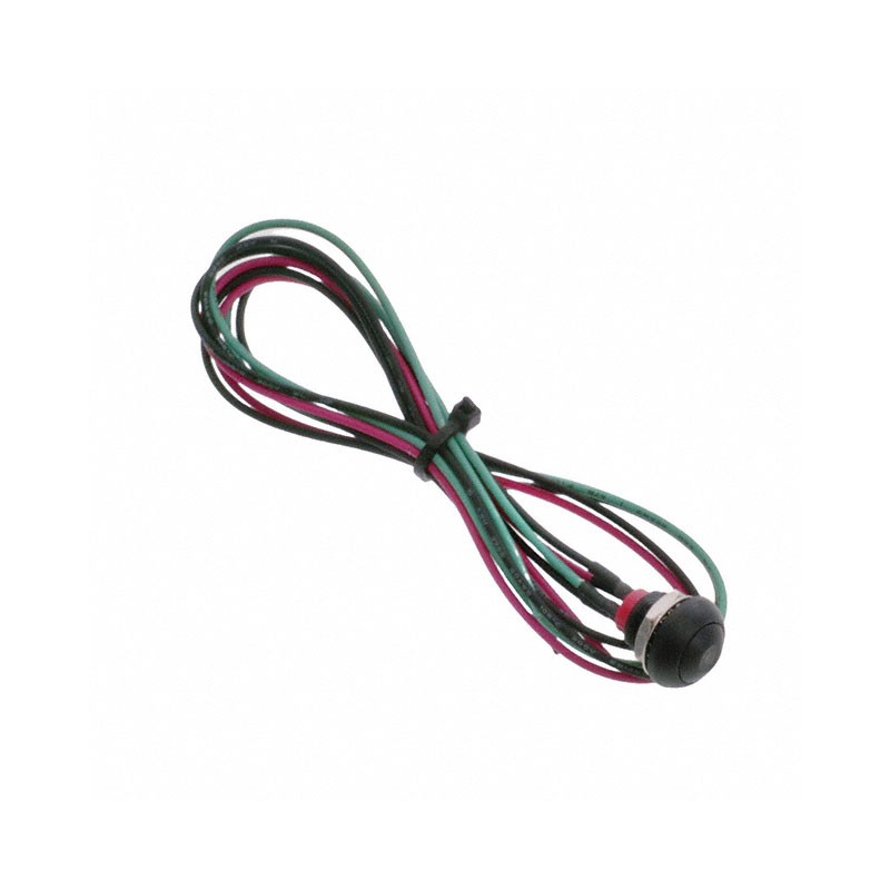 1 pcs : PB6B2FM2M1CAL07Y500 - SWITCH PUSH SPST-NO 125MA 125V