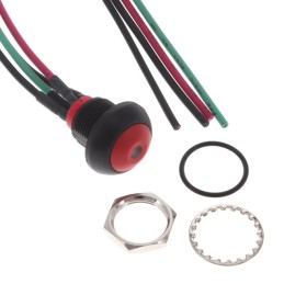 1 pcs : PB6B2FM3M1CAL01Y500 - SWITCH PUSH SPST-NO 125MA 125V