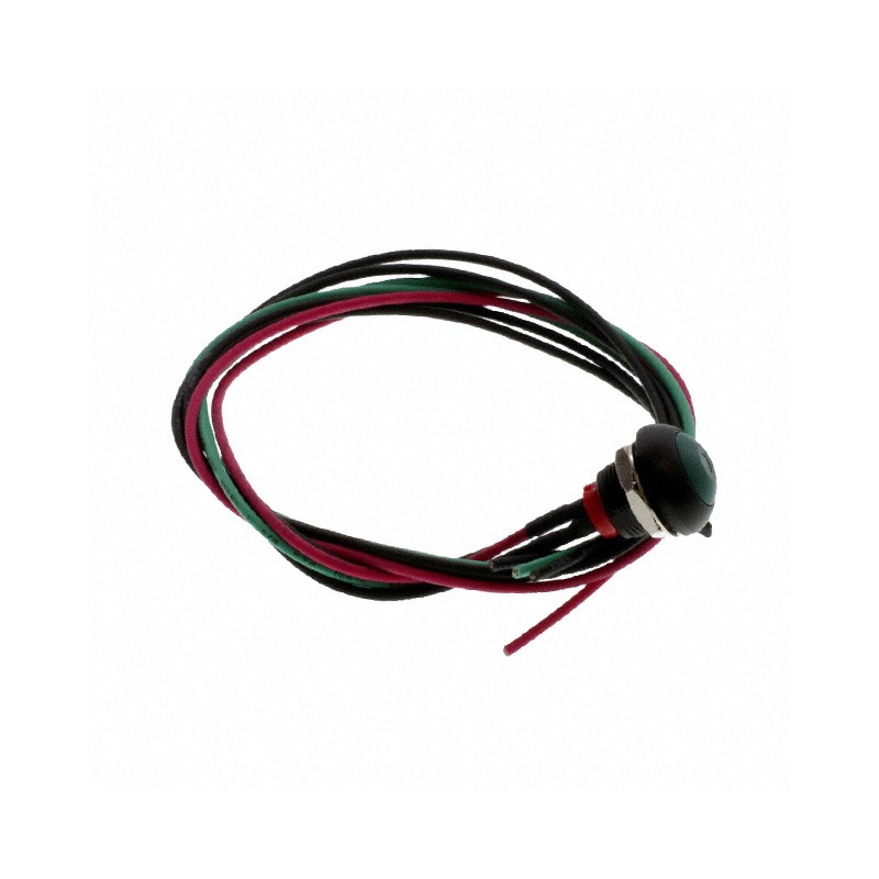 1 pcs : PB6B2FM6M1CAL06Y500 - SWITCH PUSH SPST-NO 125MA 125V