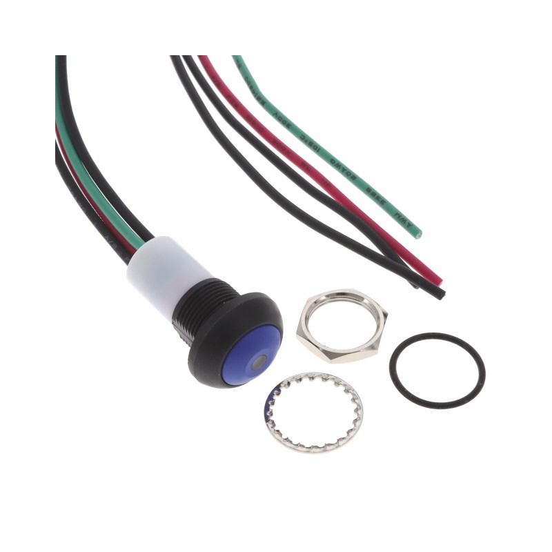 1 pcs : PB6B2FM7M1CAL06S500 - SWITCH PUSH SPST-NO 125MA 125V