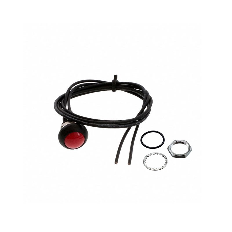 1 pcs : PB6B2RS3M1CAL00Y500 - SWITCH PUSH SPST-NO 125MA 125V