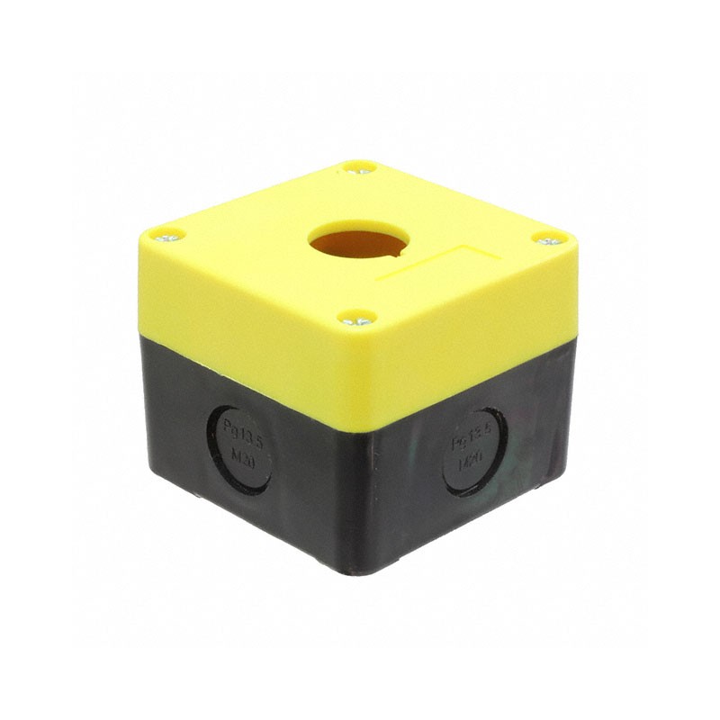 1 pcs : PBBOX1HBY - PB BOX BLACK/YELLOW 1 HOLE