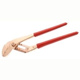 1 pcs - Facom Water Pump Pliers, 250 mm Overall, Angled Tip, 36mm Jaw