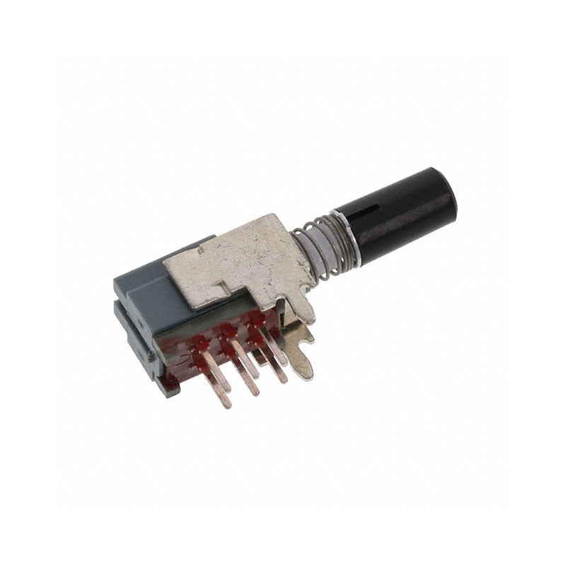 1 pcs : PBH2UEEKZXNAG1RBLK - SWITCH PUSH DPDT 0.1A 30V