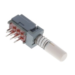 1 pcs : PBH2UEENAG1RWHT - SWITCH PUSH DPDT 0.1A 30V
