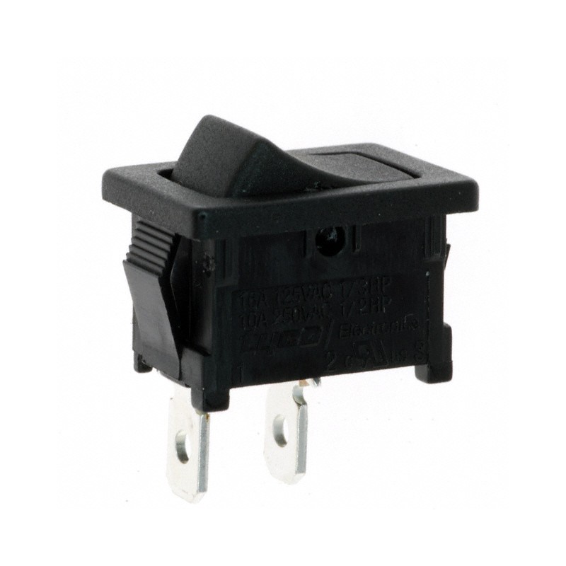 1 pcs : PRASA1-16F-BB000 - SWITCH ROCKER SPST 16A 125V