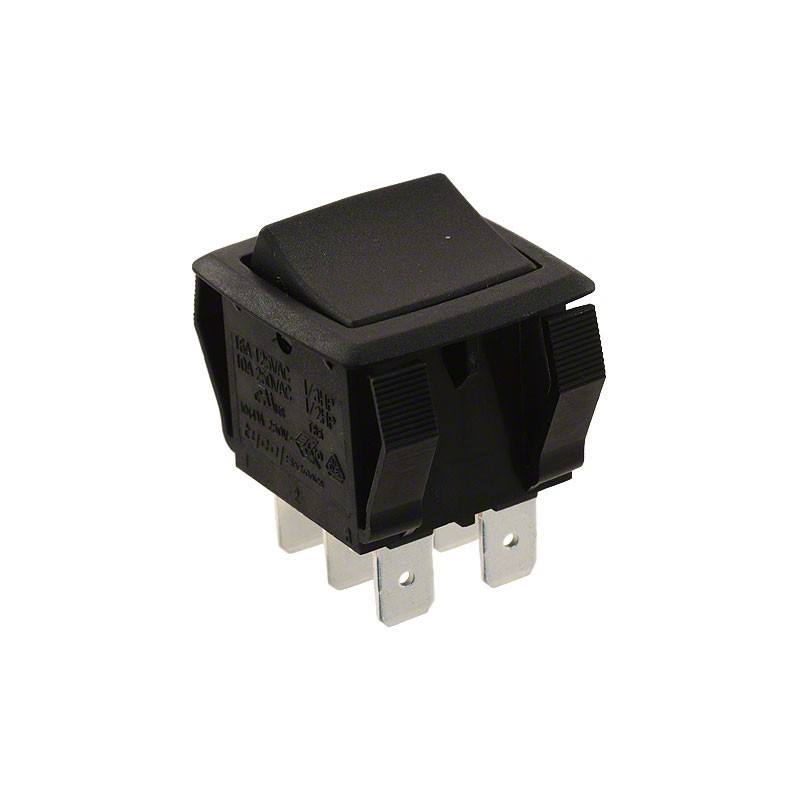 1 pcs : PRDDD1-16F-BB000 - SWITCH ROCKER DPDT 16A 125V