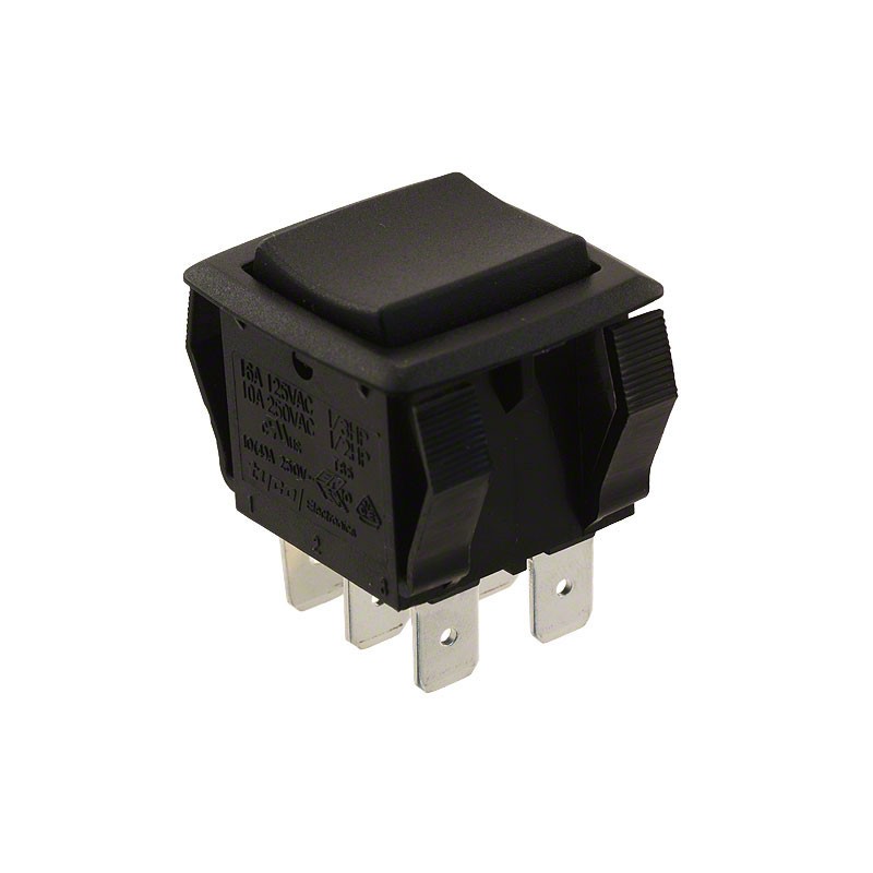 1 pcs : PRDDD3-16F-BB000 - SWITCH ROCKER DPDT 16A 125V