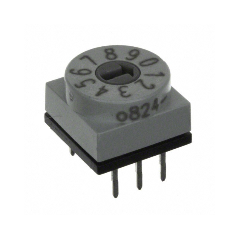 1 pcs : PT65101 - SWITCH ROTARY DIP BCD 0.15A 24V