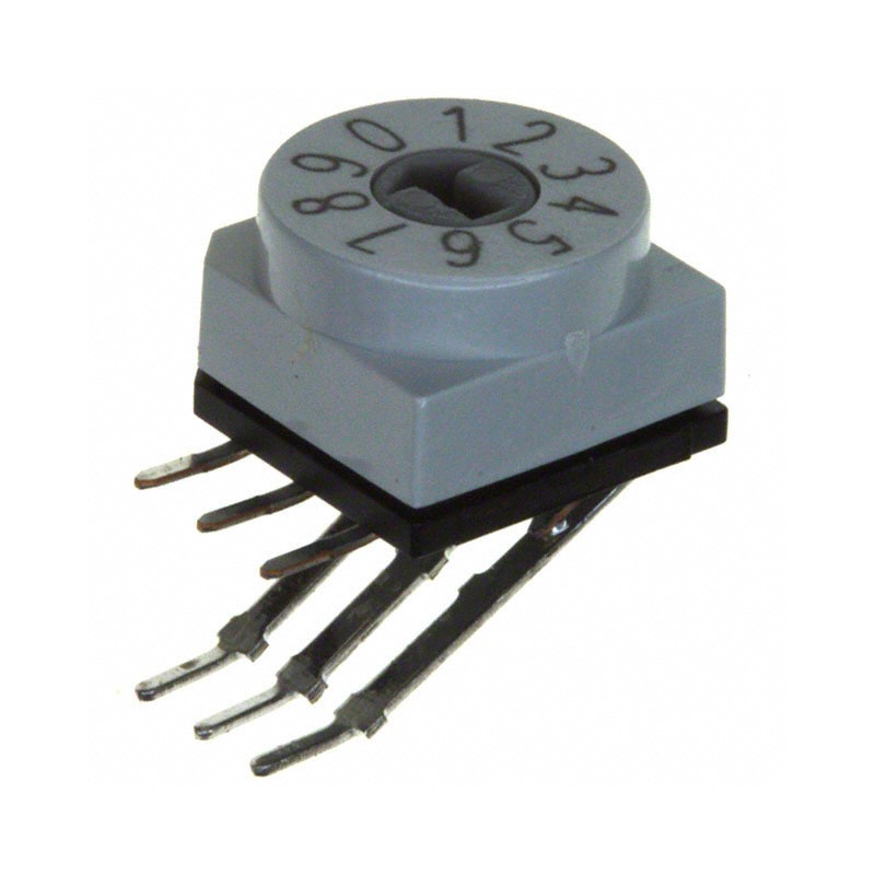 1 pcs : PT65101L508 - SWITCH ROTARY DIP BCD 0.15A 24V