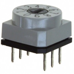1 pcs : PT65102 - SW ROTARY DIP BCD COMP 0.15A 24V