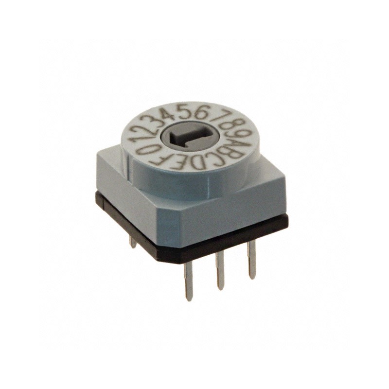 1 pcs : PT65106 - SW ROTARY DIP HEX COMP 0.15A 24V