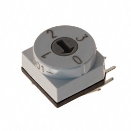 1 pcs : PT65112L254 - SWITCH ROTARY DIP BCD 0.15A 24V