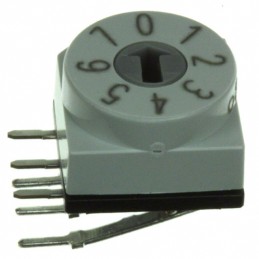 1 pcs : PT65127L254 - SW ROTARY DIP OCT COMP 0.15A 24V