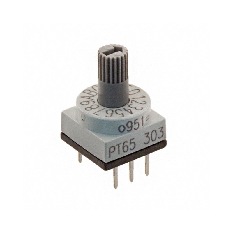 1 pcs : PT65303 - SWITCH ROTARY DIP HEX 0.15A 24V