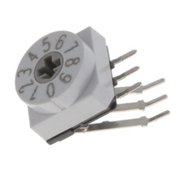 1 pcs : PT65701L508 - SWITCH ROTARY DIP BCD 0.15A 24V