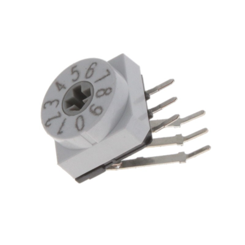 1 pcs : PT65701L508 - SWITCH ROTARY DIP BCD 0.15A 24V