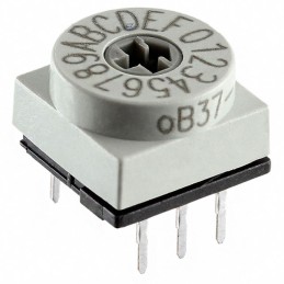1 pcs : PT65703 - SWITCH ROTARY DIP HEX 0.15A 24V