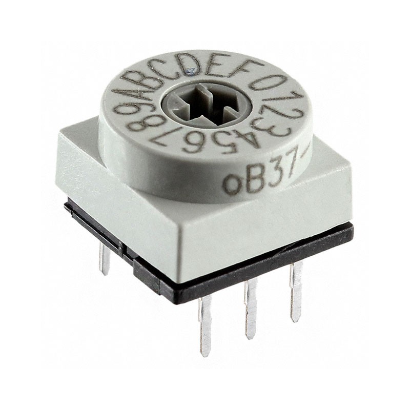 1 pcs : PT65703 - SWITCH ROTARY DIP HEX 0.15A 24V