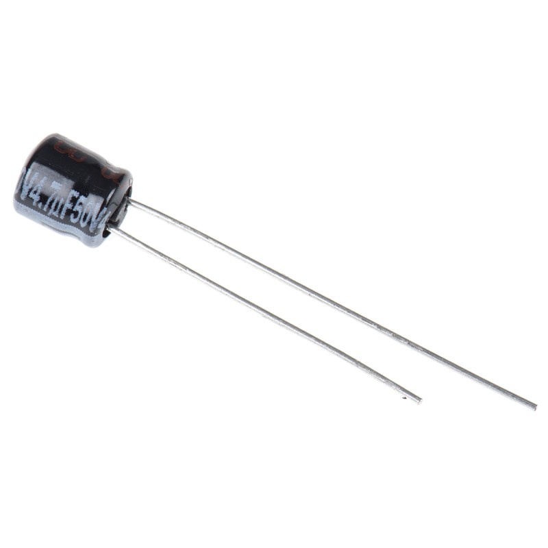 200 pcs - Panasonic 4.7μF Aluminium Electrolytic Capacitor 50V dc, Radial, Through Hole - ECEA1HKS4R7