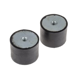 1 Bag of 2 - RS PRO M10 Anti Vibration Mount, Female Buffer Foot with 167.9kg Compression Load