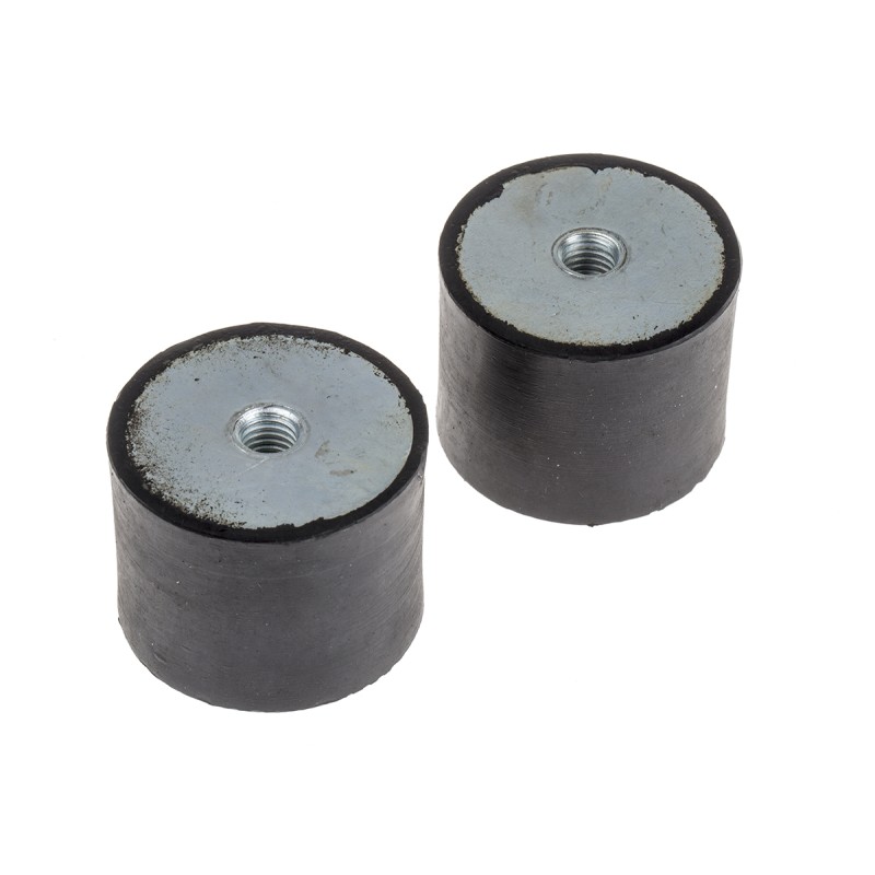 1 Bag of 2 - RS PRO M10 Anti Vibration Mount, Female Buffer Foot with 167.9kg Compression Load