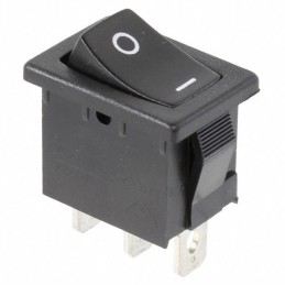 1 pcs : R1966CBLKBLKGF - SWITCH ROCKER SPDT 15A 125V