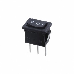 1 pcs : R1966DBLKBLKBP - SWITCH ROCKER SPDT 15A 125V
