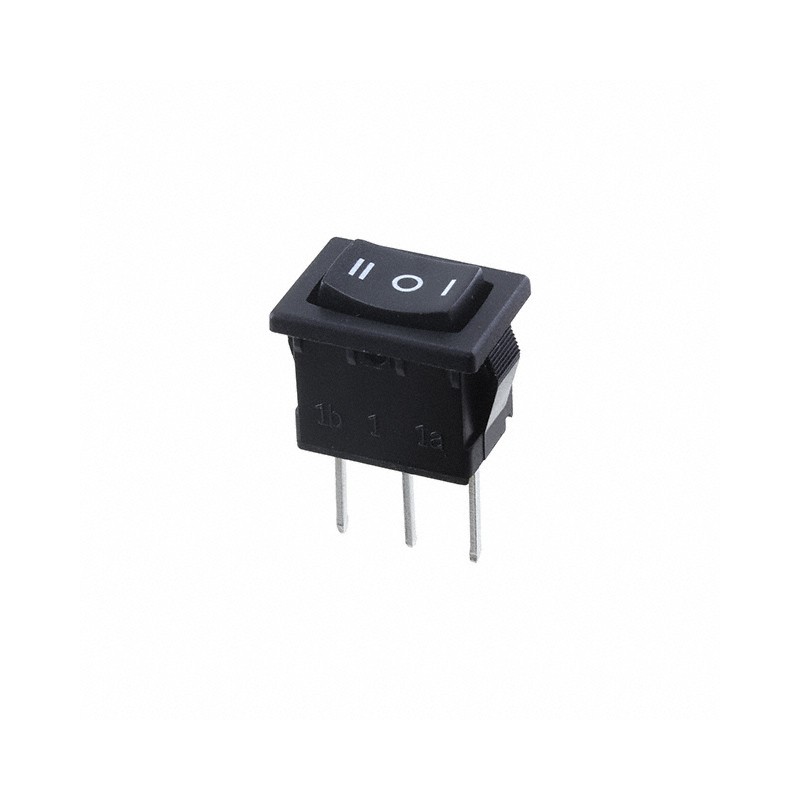 1 pcs : R1966DBLKBLKBP - SWITCH ROCKER SPDT 15A 125V