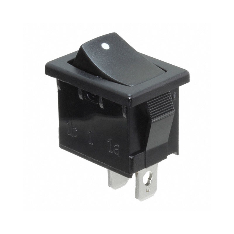 1 pcs : R1966FBLKBLKAF - SWITCH ROCKER SPST-NO 15A 125V