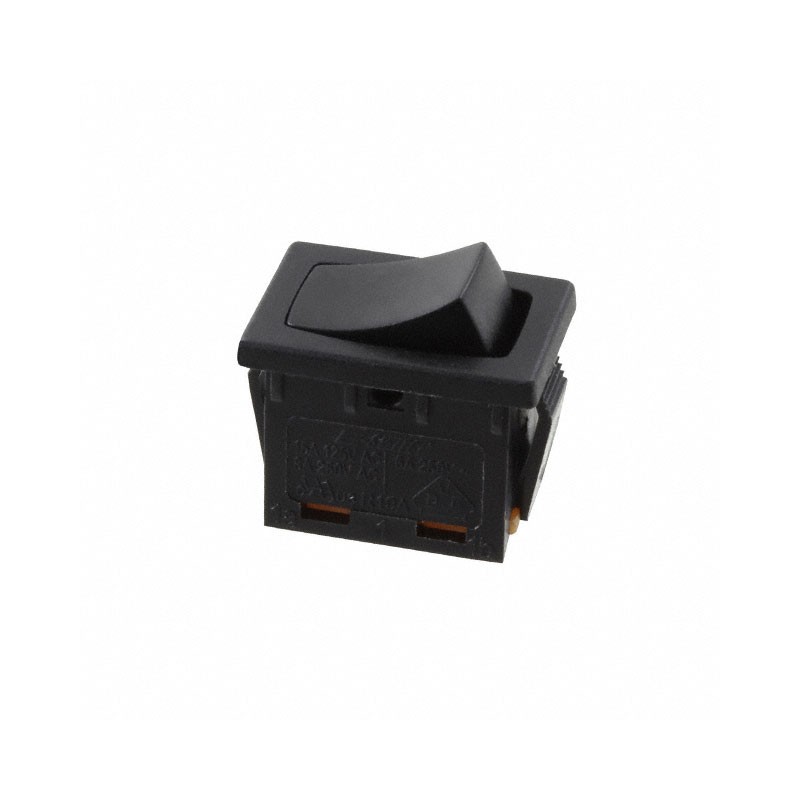 1 pcs : R1966FBLKBLKES - SWITCH ROCKER SPST-NO 15A 125V