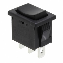 1 pcs : R1966HBLKBLKEF - SWITCH ROCKER SPDT 15A 125V