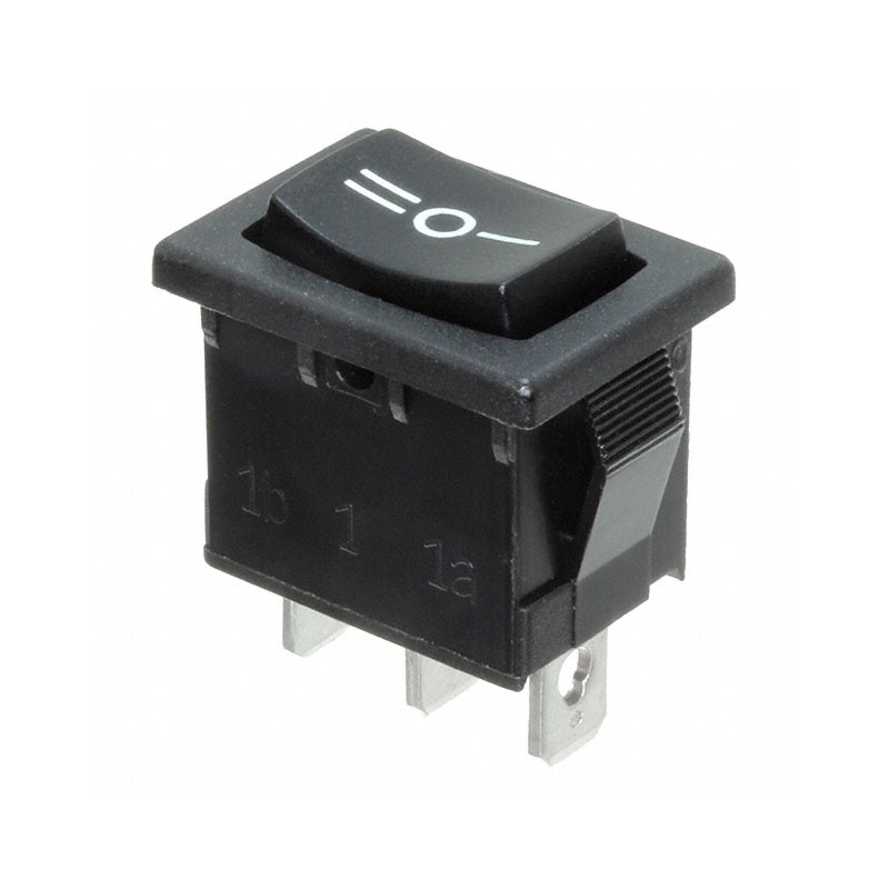 1 pcs : R1966IBLKBLKCF - SWITCH ROCKER SPDT 15A 125V