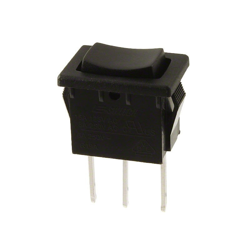 1 pcs : R1966IBLKBLKEP - SWITCH ROCKER SPDT 15A 125V