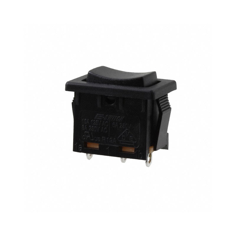 1 pcs : R1966IBLKBLKES - SWITCH ROCKER SPDT 15A 125V