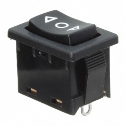 1 pcs : R1966IBLKBLKHS - SWITCH ROCKER SPDT 15A 125V