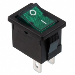 1 pcs : R1973ABLKGILFF4 - SWITCH ROCKER SPST 9A 125V