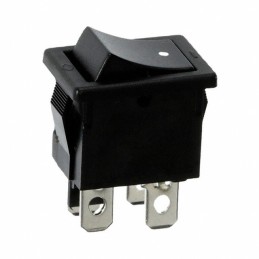 1 pcs : R1973BBLKBLKAF0 - SWITCH ROCKER DPST 9A 125V