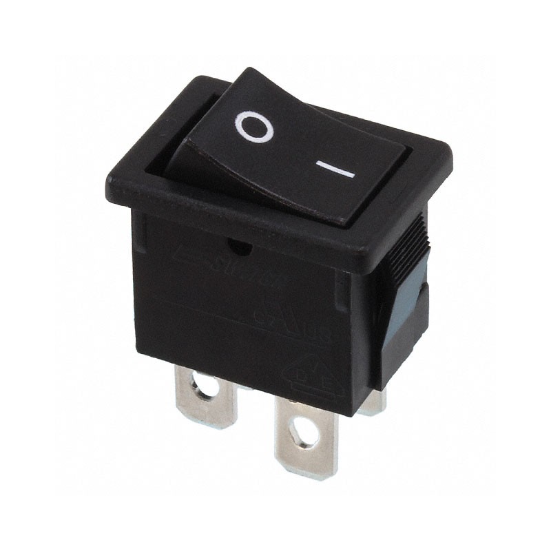 1 pcs : R1973BBLKBLKFF0 - SWITCH ROCKER DPST 9A 125V