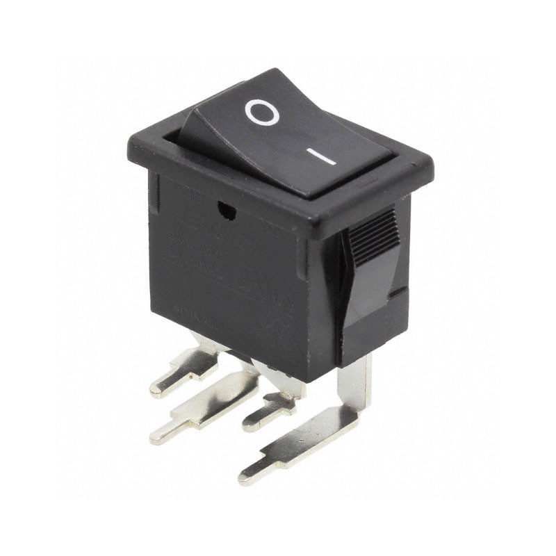 1 pcs : R1973BBLKBLKFR0 - SWITCH ROCKER DPST 9A 125V