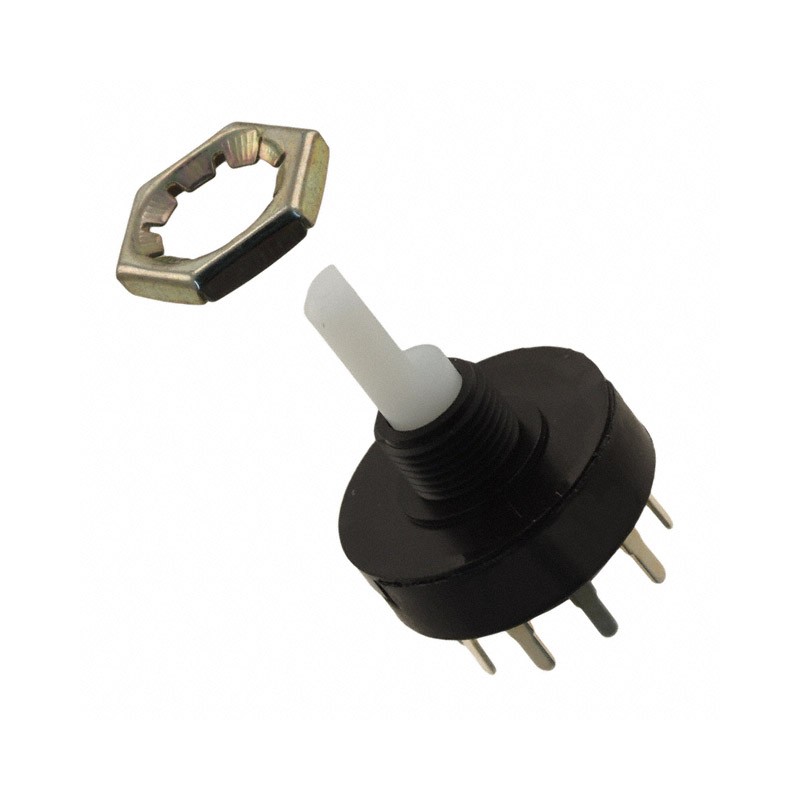 1 pcs : R20407RR02Q - SWITCH ROTARY 4POS 5A 125V